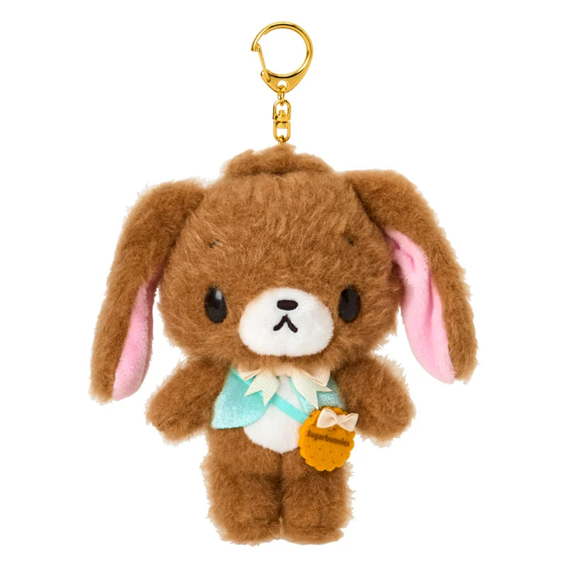 Sanrio｜Sugarbunnies Happy Birthday Biscuit Mascot Holder /Plush Keychain｜W15 x D6.5 x H14.5cm approx.