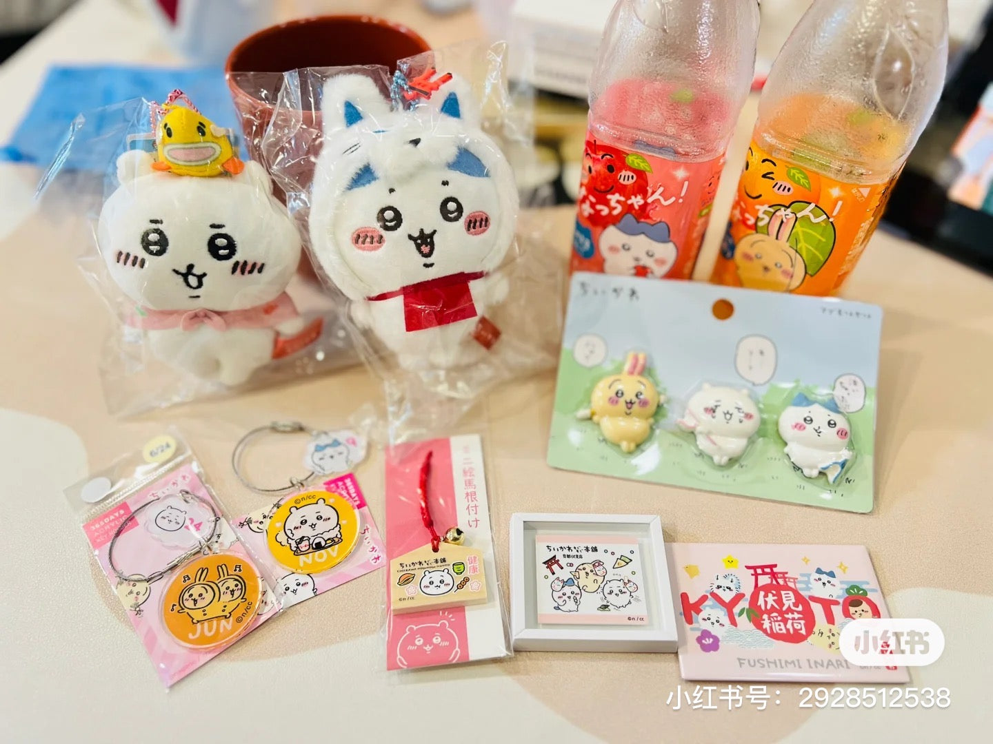 Chiikawa 吉伊卡哇｜京都伏见稻荷限定绘马木牌御守铃铛挂件