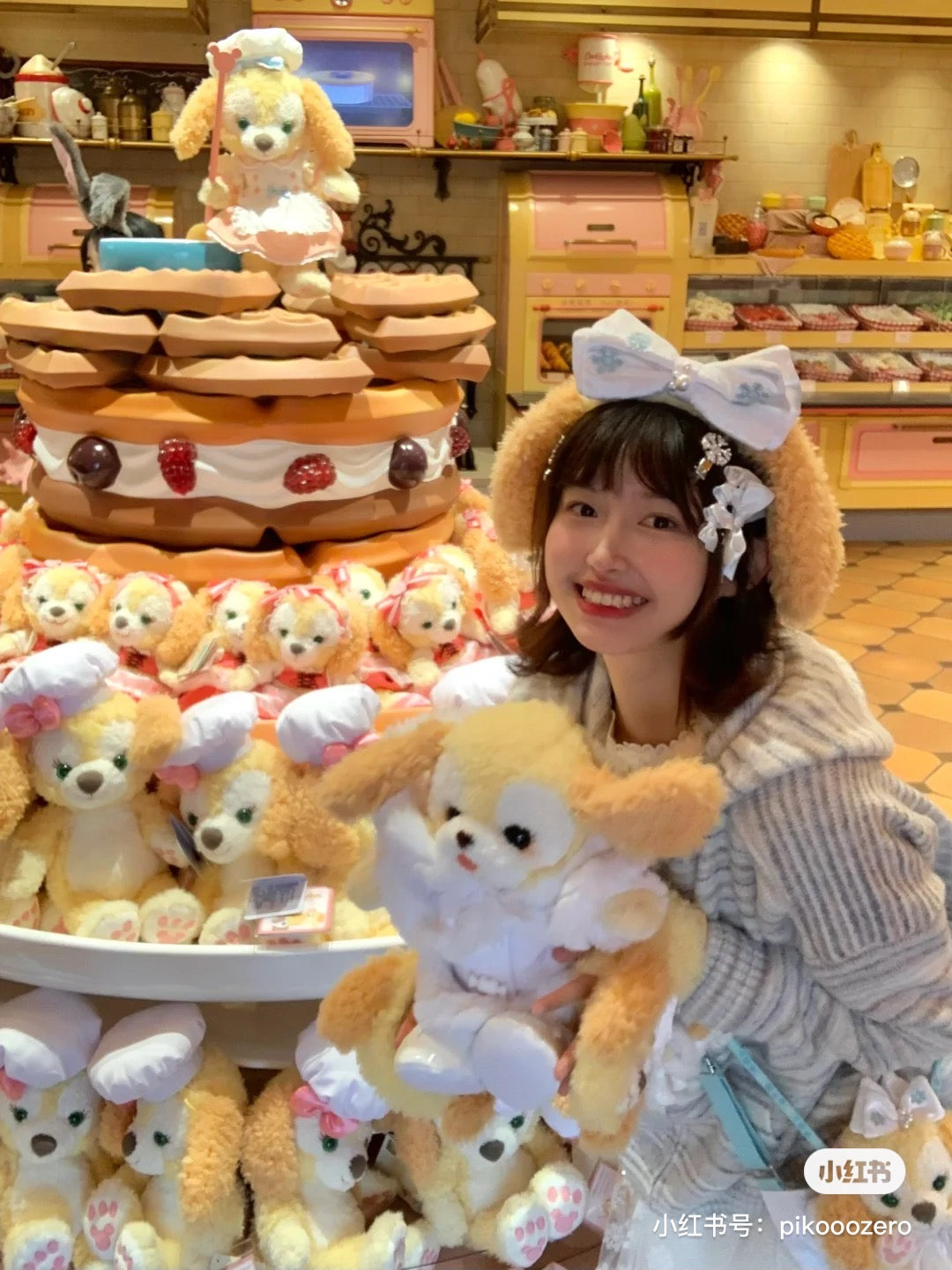 Disney迪士尼｜2023东迪冬日限定饼饼蝴蝶结发箍