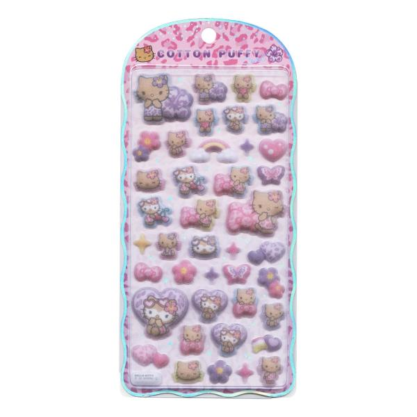 Sanrio｜Cotton Puffy Stickers｜200 x 95 mm approx.