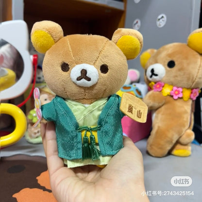 Rilakkuma轻松熊｜地域限定京都岚山浴衣系列可爱角色毛绒玩偶挂件/包挂