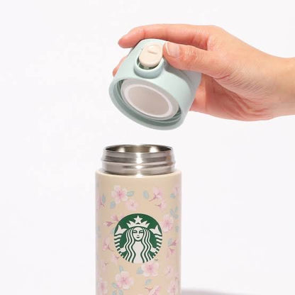 Starbucks日本星巴克｜樱花限定花卉不锈钢保温保冷杯｜381ml