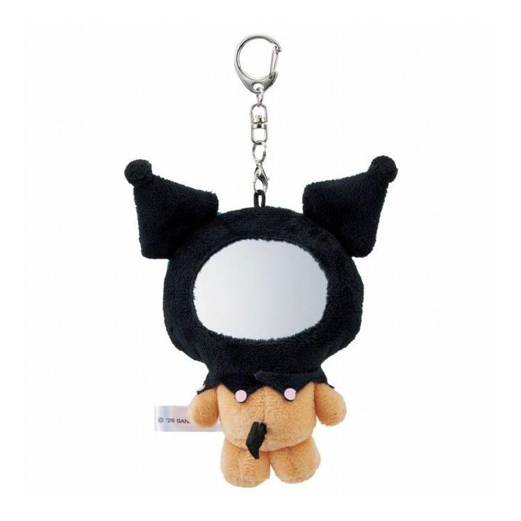 Sanrio｜Sunburn Plush Mirror Keychain｜11.5cm x 9cm x 1.5cm approx.