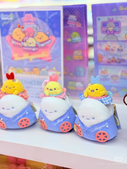 Sumikko Gurashi ｜Dreaming Idol Tenmusu Stage Onigiri Omusubi Trolley Hand-held Plush Toy｜75×110×65mm approx.