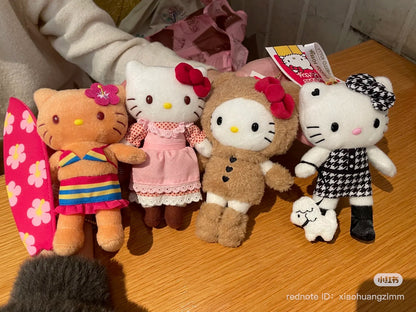 【limit 1】Sanrio｜Hello Kitty 50th Anniversary Limited Edition Long leg Suit Mascot Holder /Plush Keychain