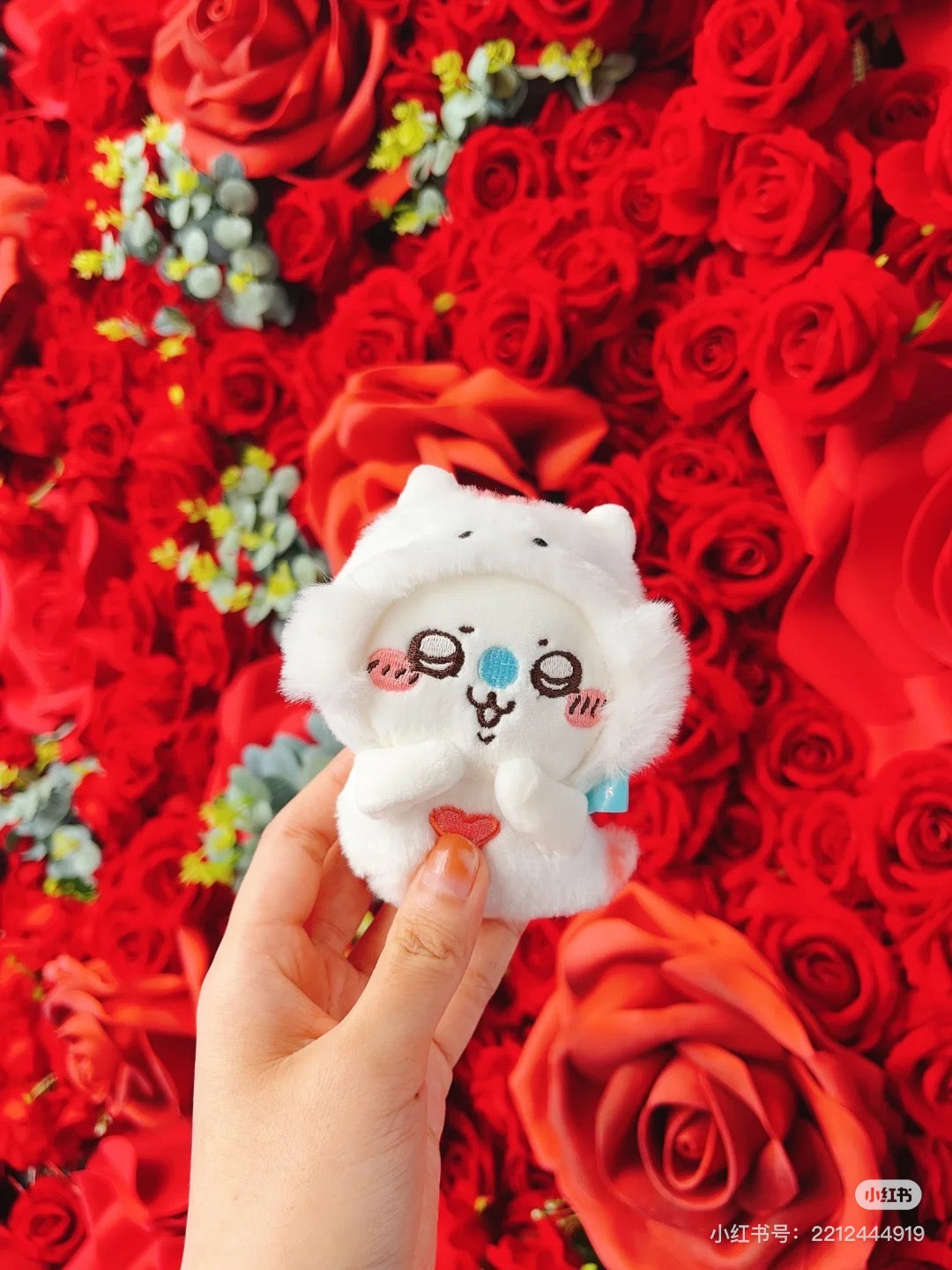 Chiikawa 吉伊卡哇｜水族馆系列爱心飞鼠挂件｜約H100×W90×D55mm