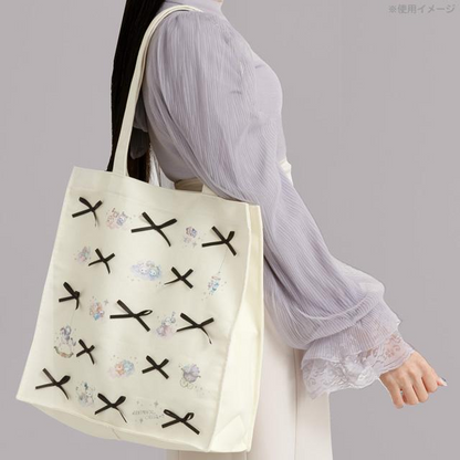 Sentimental Circus｜San-X Tote Bag - Sentimental Circus : Spica and the Child of the Constellation Black Ribbon｜350×350×110mm approx.