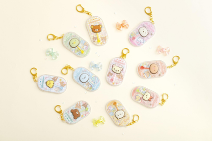 Rilakkuma｜Chocolate Style Acrylic Keychain/Keyring｜80×44×7mm approx.