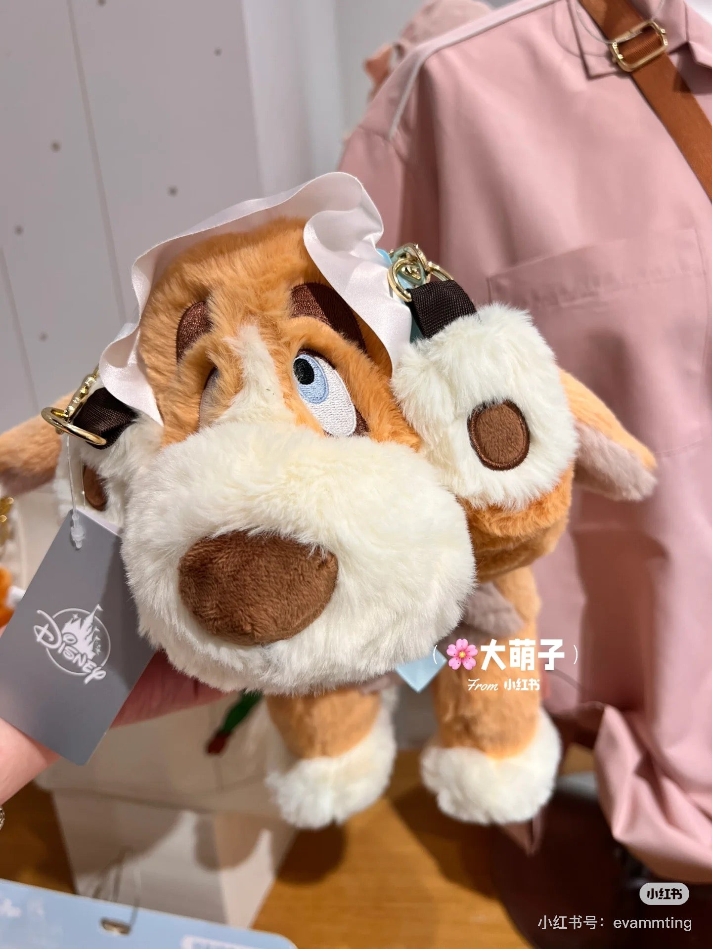 Disney迪士尼｜2024 Nana Multi Pochette FEEL LIKE PETER PAN东迪彼得潘保姆狗娜娜软萌毛茸茸玩偶斜挎包/收纳包｜约H36×W26×D15cm