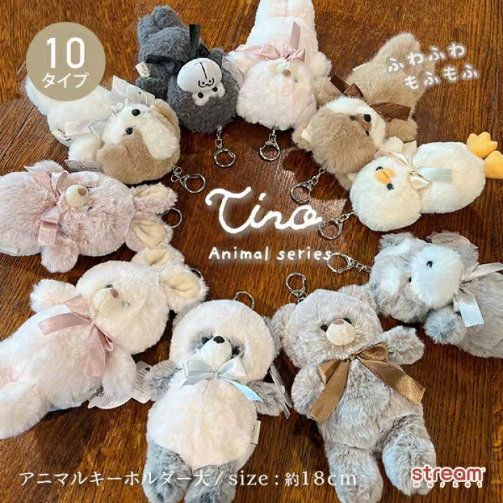 Twin｜Animal Mascot Holder /Plush Keychain｜H12×W8×D4mm approx.
