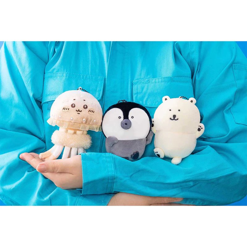 Nagano｜Characters Nagano Aquarium Mascot Holder/plush keychain｜H115 x W120 x D80mm approx.