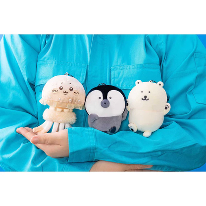Nagano｜Characters Nagano Aquarium Mascot Holder/plush keychain｜H115 x W120 x D80mm approx.