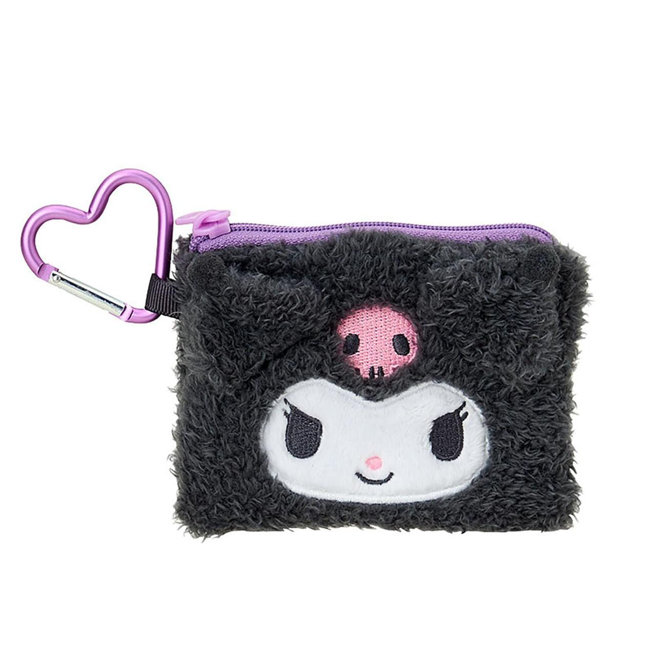 Sanrio｜Fluffy Face Mascot Mini Pouch with Carabiner｜11×1.5×8.5cm approx.