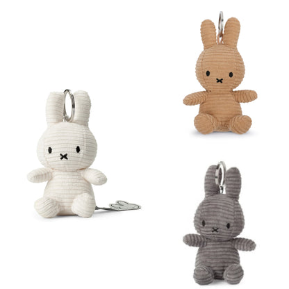 Miffy｜ECO Corduroy Mascot Holder /Plush Keychain｜10 cm – 4″ approx.