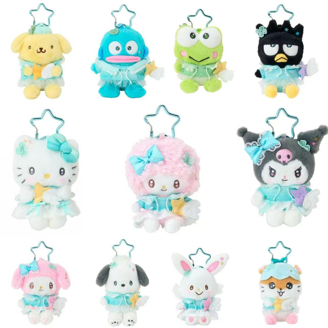 Sanrio｜Sparkling Wish Mascot Holder /Plush Keychain｜W10.5×D9×H10cm approx.