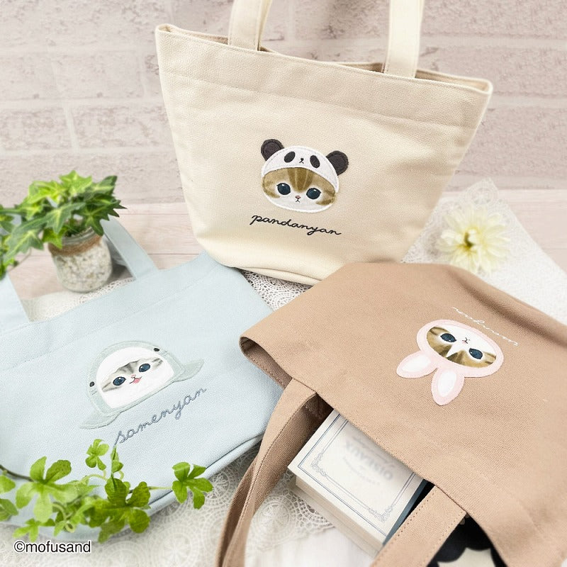 Mofusand｜Mini Tote bag softly (Panda)｜H380 x W300 x D150mm approx.