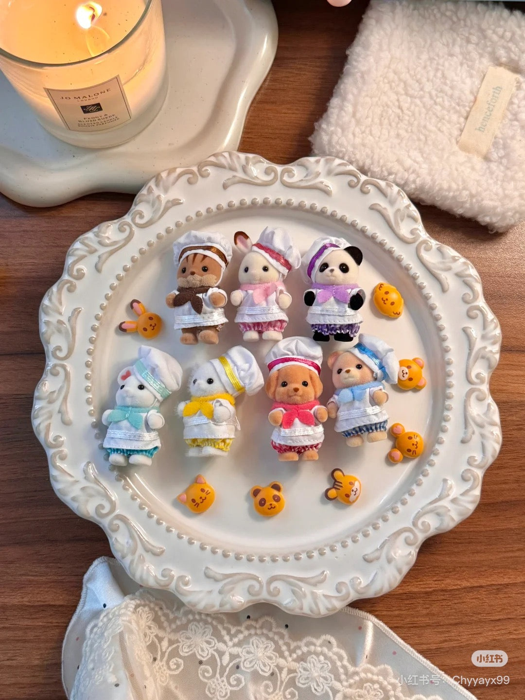 【store available/ limit 1】SylvanianFamilies｜Lively Baby Bakery Chef 7 Baby Dolls Set