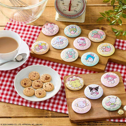 Sanrio｜Candy Sanrio Characters Embroidered Tin Badge Biscuit mystery bag/blind box/All 15 types｜1pc