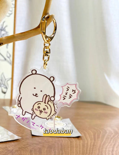 Nagano｜Market Hologram AcrylKey ring/Keychain｜ H60×W60×D30mm Approx.