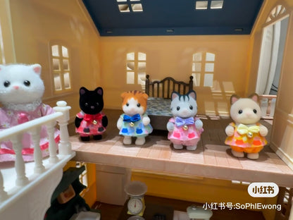 【limit 1】SylvanianFamilies｜Baby Cat Set 5 Babies Doll Epoch Calico Critters