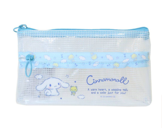 Sanrio｜Clear Flat Pouch Pencil Case｜200×110×20mm approx.