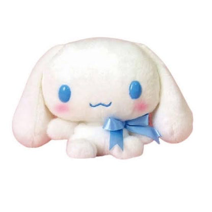 Sanrio｜Nakajima Fuwakuta Cinnamoroll软乎乎蓝蝴蝶结玉桂狗/大耳狗公仔｜约11x18x8.5cm
