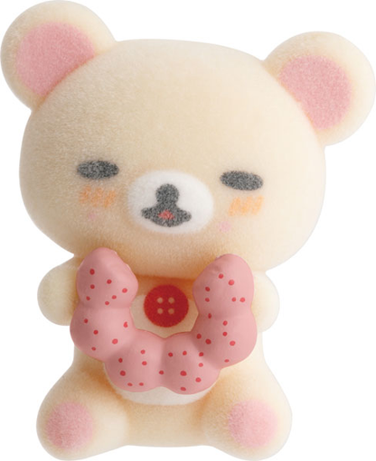 Rilakkuma｜Mister Donut flocking Mini Figurey｜35 x 30 x 30 mm approx.