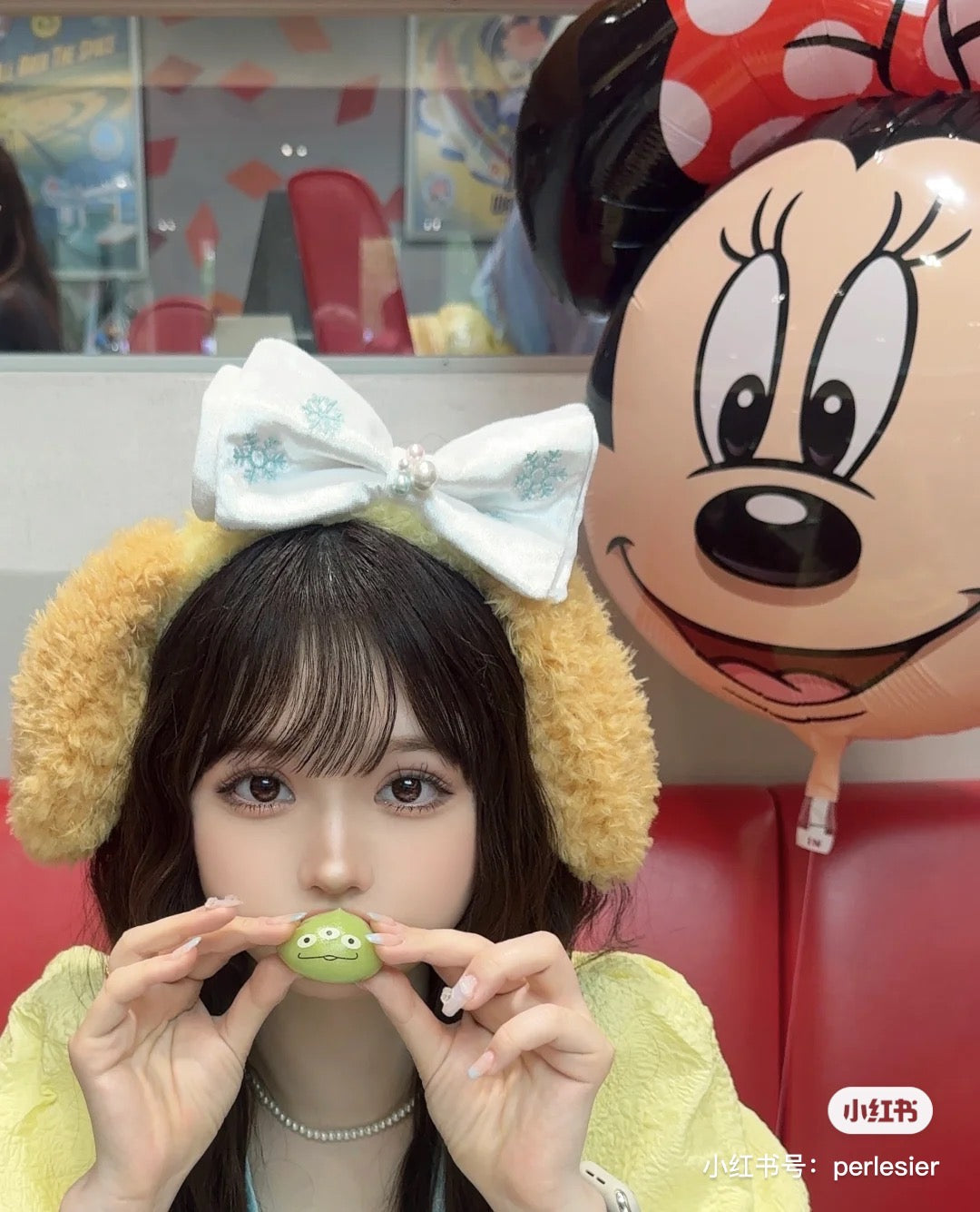 Disney迪士尼｜2023东迪冬日限定饼饼蝴蝶结发箍