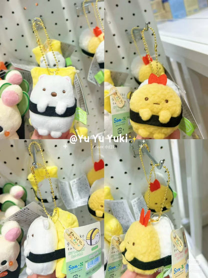 Sumikko gurashi｜Anytime Sushi Mascot Holder /Plush Keychain｜70×50×35mm approx.