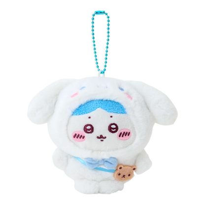 Sanrio｜Chiikawa X Sanrio Characters  Mascot Holder /Plush Keychain｜8 x 14.5 x6cm approx.