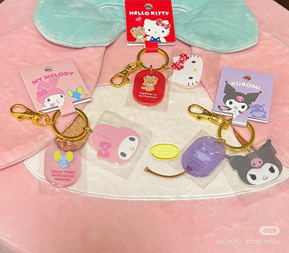 Sanrio三丽鸥｜Acrylic Face Keychain角色大赏可爱脸型亚克力钥匙扣挂件/钥匙圈/又厚又透很有质感｜约4×0.4×3.5cm