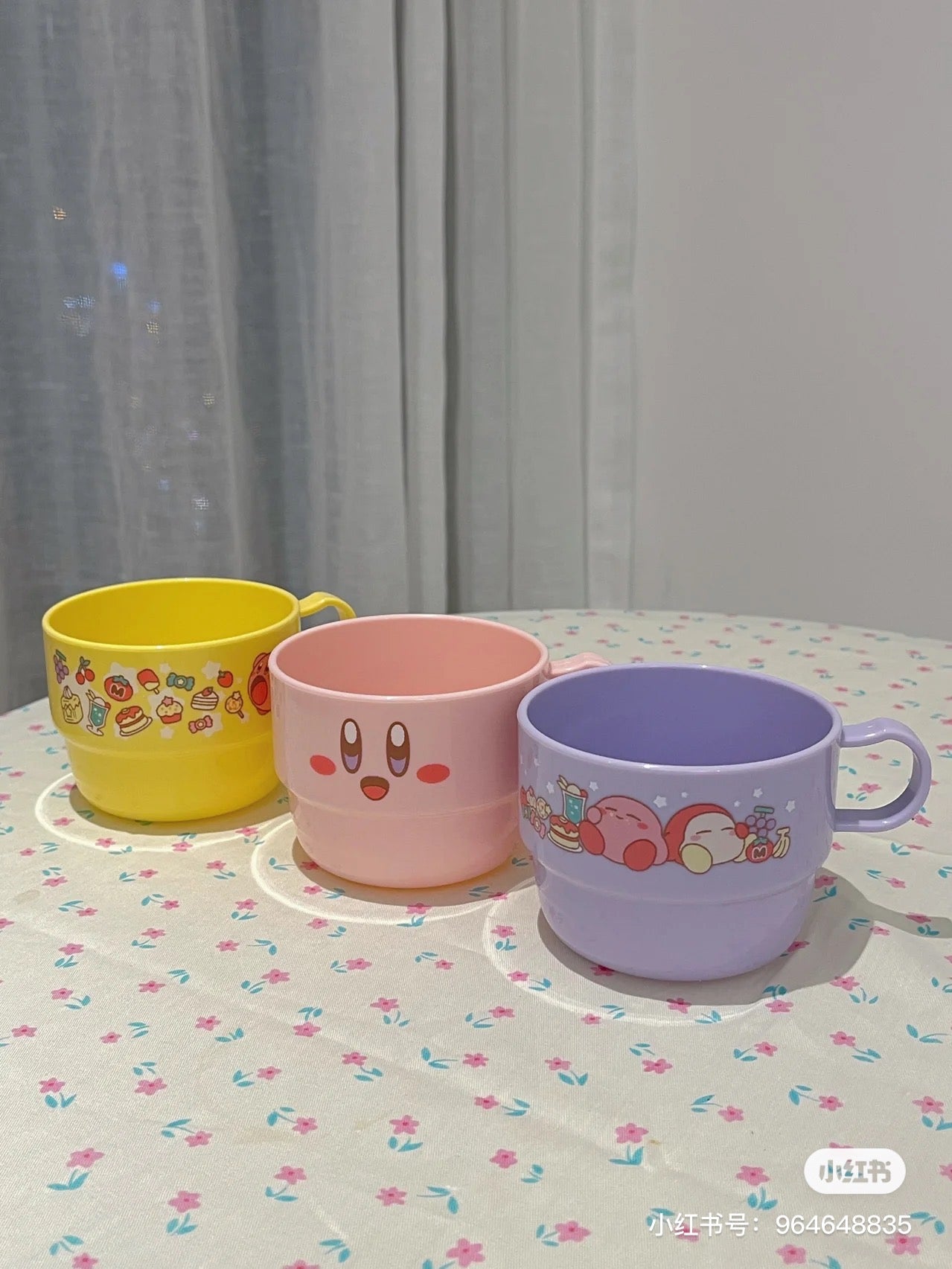 Kirby星之卡比｜三色叠杯套组/野餐杯/水杯｜约230ml