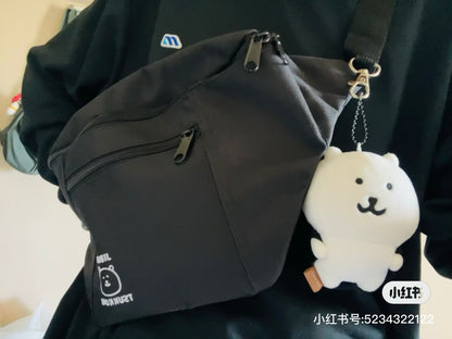 Nagano自嘲熊｜ Kumapachi Mascot (Normal Okao)/keychain白熊毛绒玩偶挂件/包挂｜约 H105 x W80 x D65mm