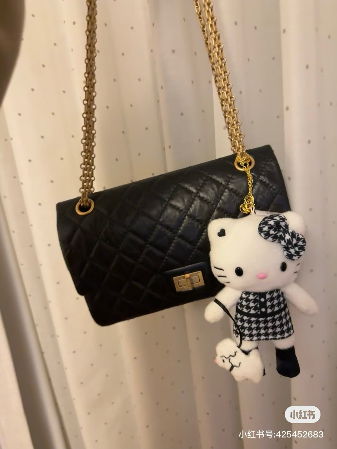 【limit 1】Sanrio｜Hello Kitty 50th Anniversary Limited Edition Long leg Suit Mascot Holder /Plush Keychain