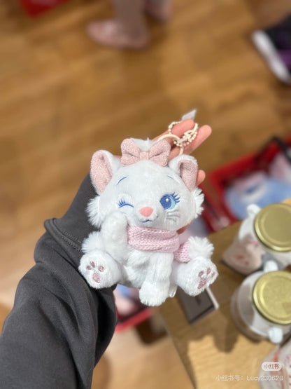 Disney｜Winter Shiny Color Pink Blue Mascot Holder /Plush Keychain｜15.5x12.5x8.5cm approx.