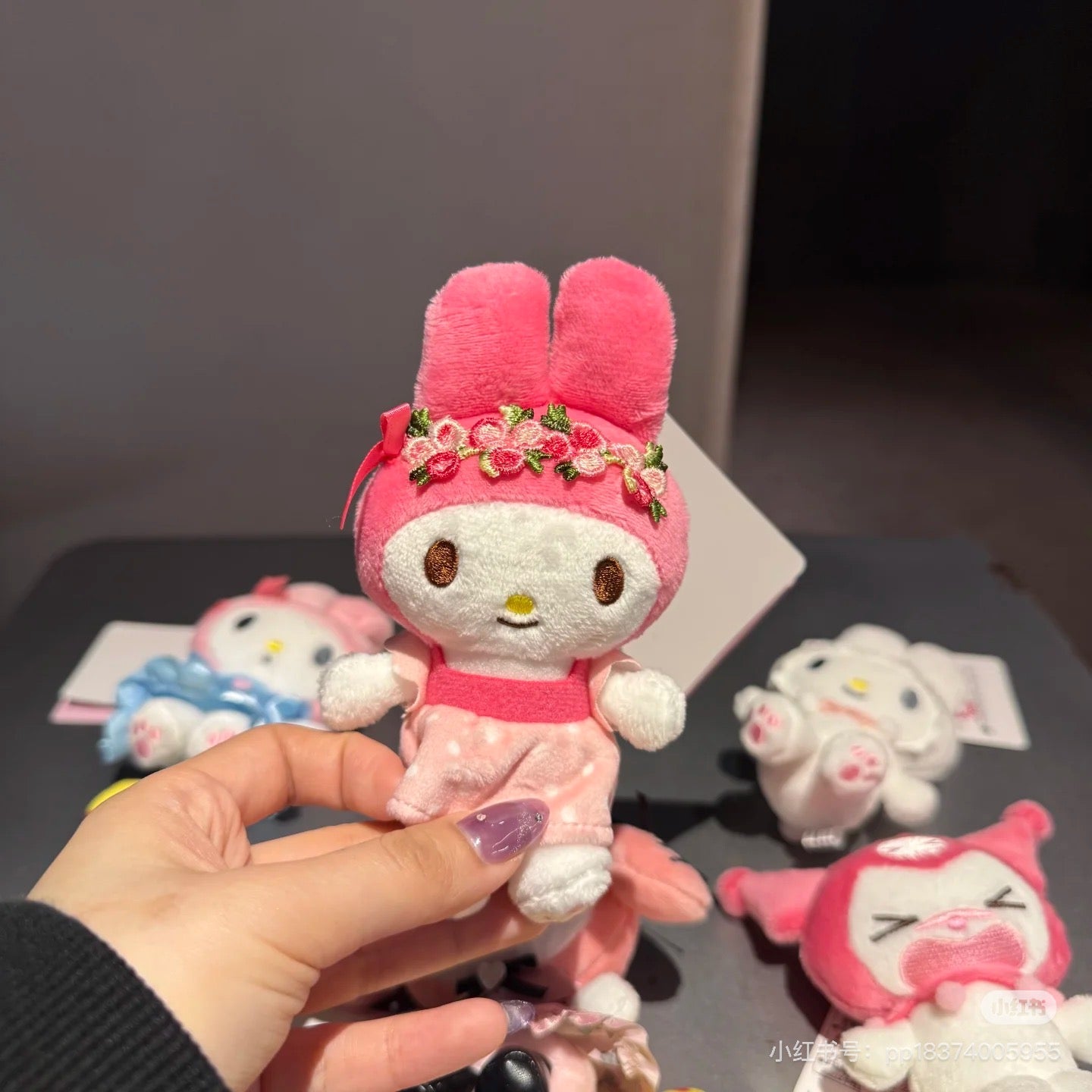 Sanrio｜My Melody 50th Anniversary   Mascot Holder /Plush Keychain｜13×7.5×6cm approx.