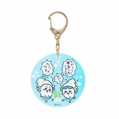 Chiikawa 吉伊卡哇｜水族馆系列极光亚克力钥匙扣盲盒/全8种｜1枚入