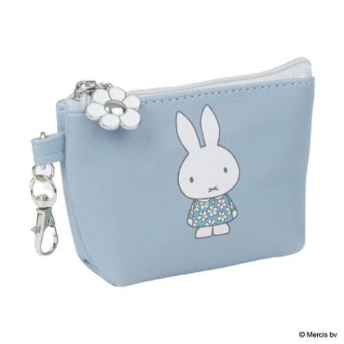 Miffy｜BLUE FLOWER Pouch｜ 105x65x35mm approx.