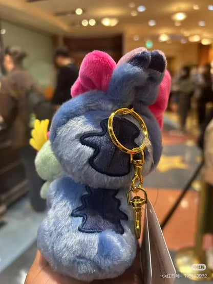Disney｜Ribbon Stitch &amp; Scrump Mascot Holder /Plush Keychain｜H17.5×W8.5×D15cm approx.