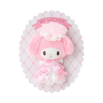 Sanrio｜My Melody Plush Badge Lady Melody｜7.5x4x9 cm approx.