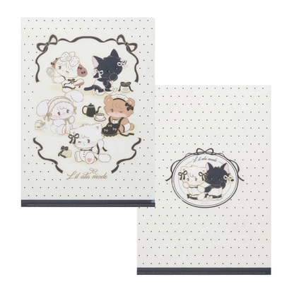 mikko illustrations｜Lil ala mode French Girly series Matte clear file｜A4