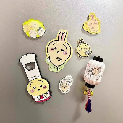 Chiikawa 吉伊卡哇｜餐厅系列乌萨奇小厨师开瓶器/冰箱贴｜约 H142.5 x W66.5mm