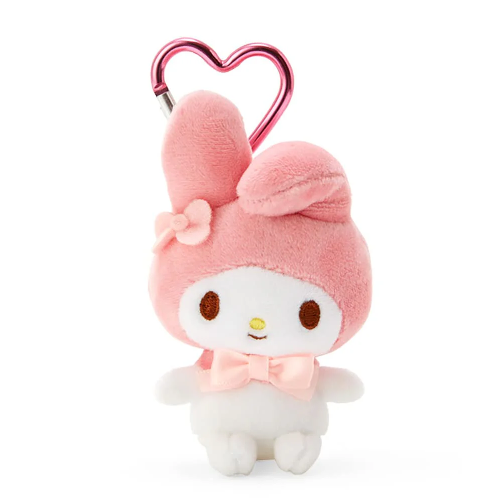 Sanrio｜Plush Mascot Holder with Heart Carabine /Plush Keychainr｜6×4×10cm approx.