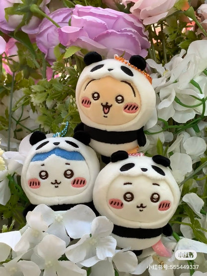 Chiikawa 吉伊卡哇｜Panda Mascot熊猫毛绒玩偶挂件/包挂｜约H110×W85×D40mm