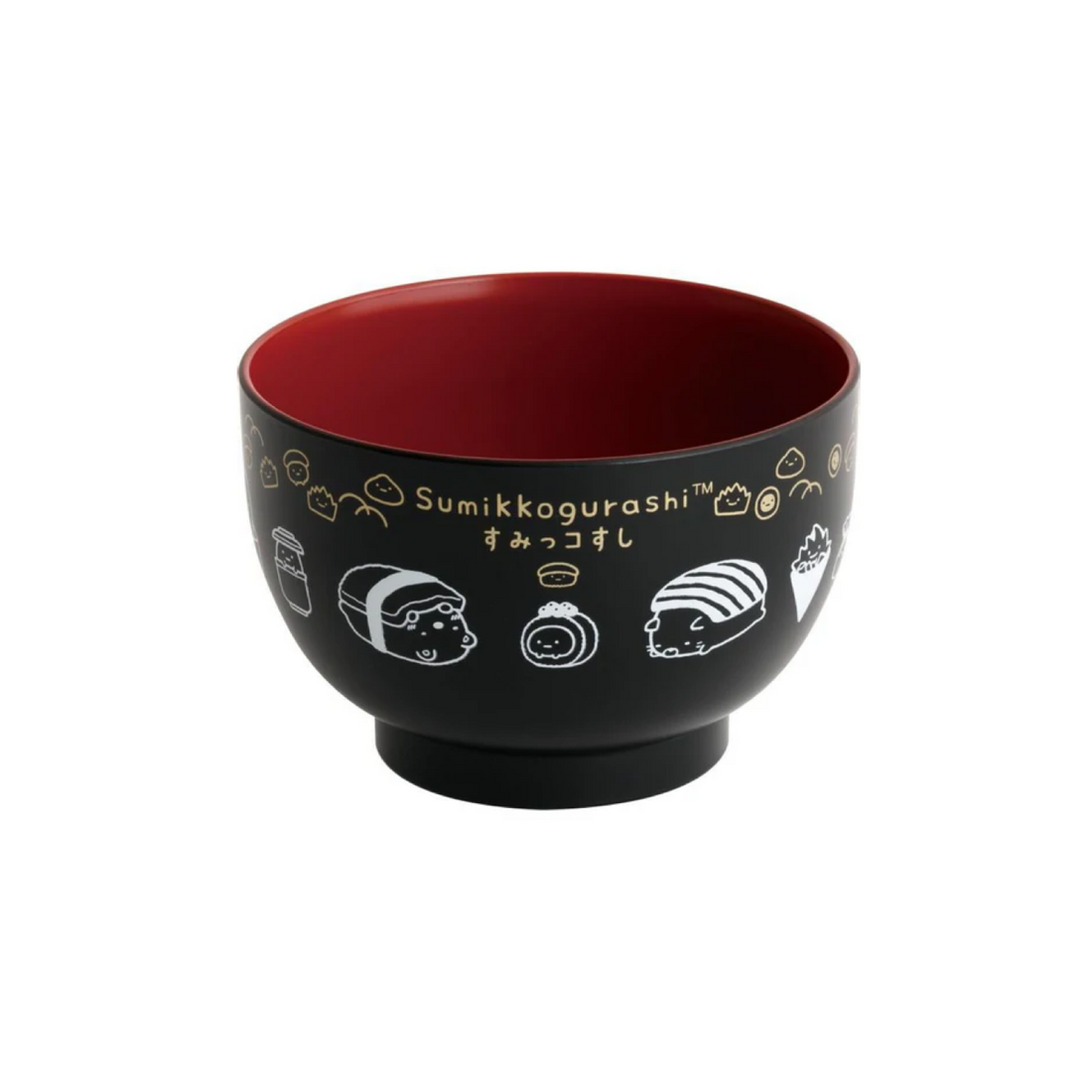 Sumikko gurashi｜Anytime Sushi Black Soup Bowl｜70×Φ105mm approx.