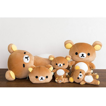 Rilakkuma轻松熊｜Fluffy BIG Cushion Plush Pillow Soft Hug Kawaii Sleeping San-x超柔软安抚睡觉毛绒玩偶公仔/抱枕靠垫｜约350×550×240 mm