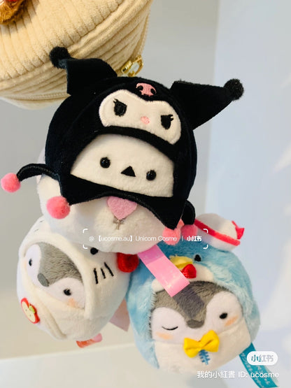 Sanrio｜正能量企鹅联名玩偶挂件/包挂｜約H100×W90×D55mm