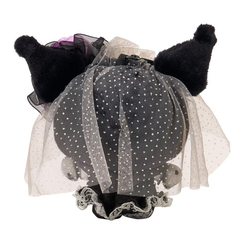 Sanrio｜Monochrome Fashion Series All Black Kuromi Mode Mascot Holder /Plush Keychain｜W16 x D8.5 x H16.5cm