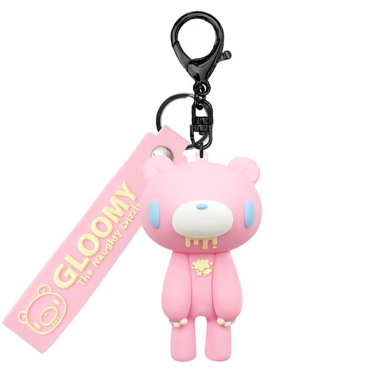 Gloomy Bear｜&quot;GLOOMY The Naughty Grizzly&quot; Keychain/Keyring｜8 × 8 × 8 cm approx.