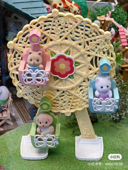 SylvanianFamilies森贝儿家族｜Baby Ferris Wheel-Poodle贵宾犬+摩天轮套组/玩具/过家家5333